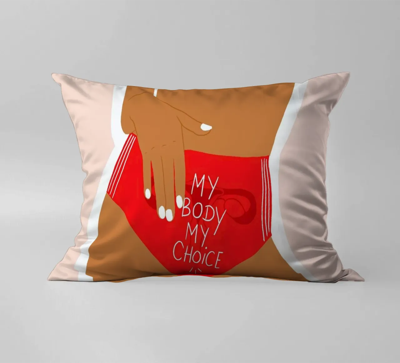 My Body My Choices cuscino da Céleste Wallaert