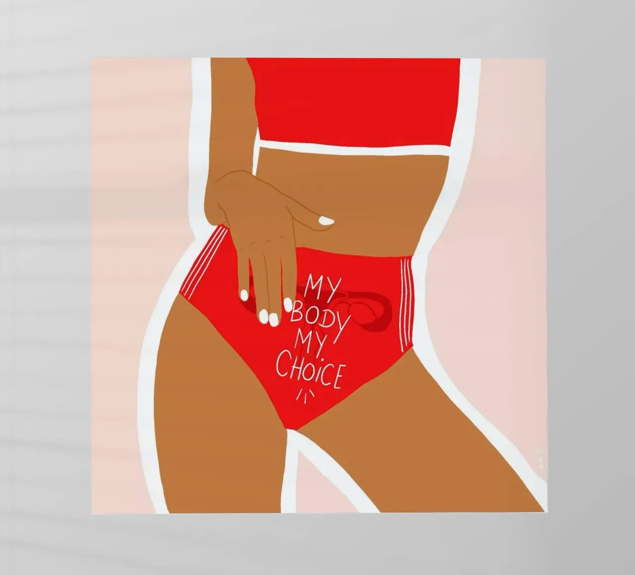 My Body My Choices pellicola backlit da Céleste Wallaert
