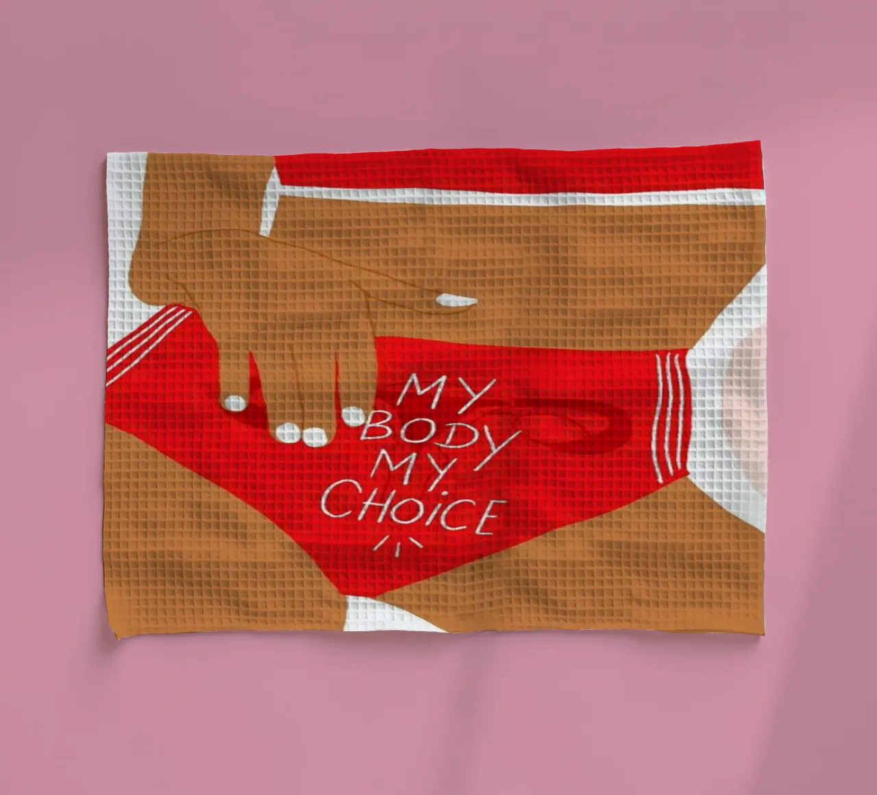 My Body My Choices canovaccio da cucina da Céleste Wallaert