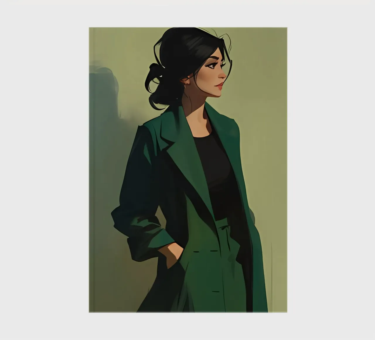 Minimalist Art Poster 623 notebook by ahmiaLodri