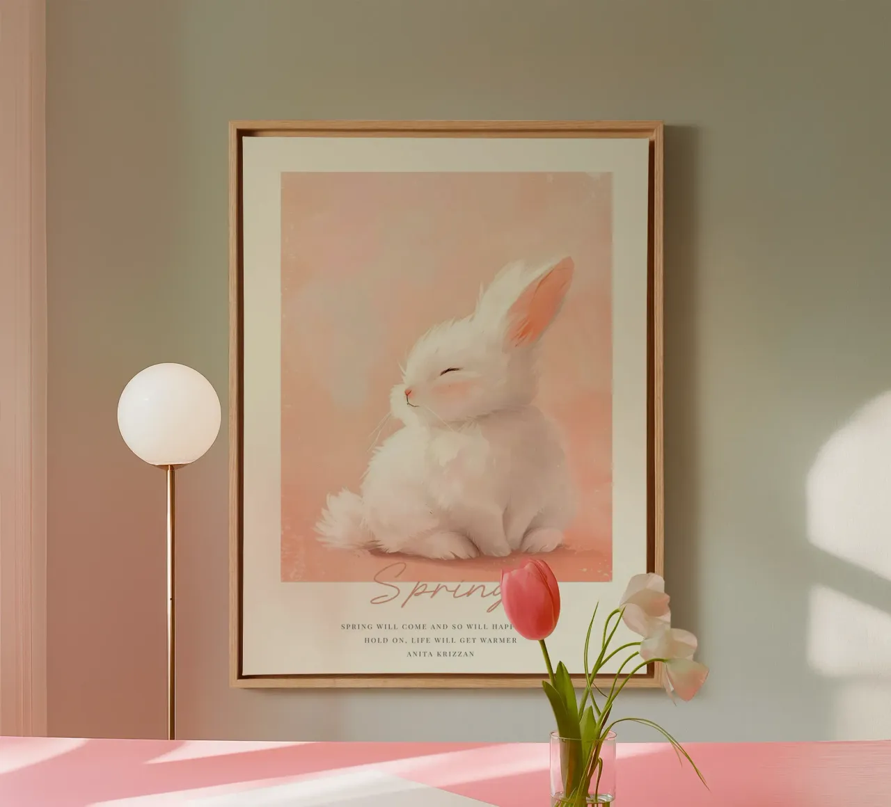 Happy Easter No 10 tela con Cornice a cassetta da treechild