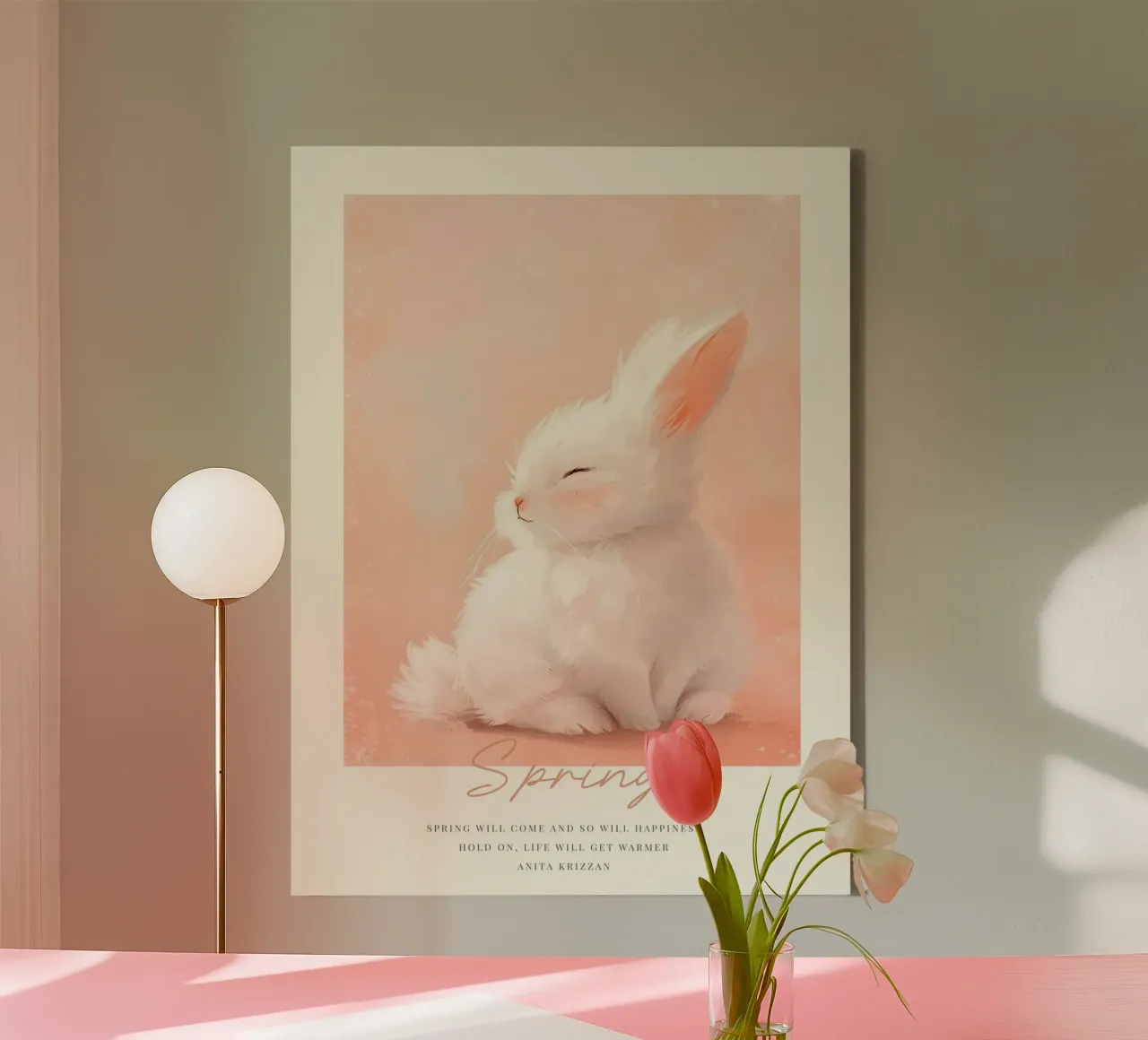 Happy Easter No 10 tela con Cornice a cassetta da treechild