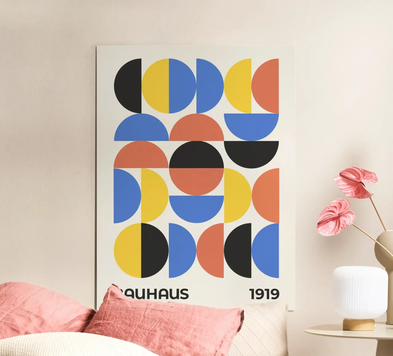 Mostra Bauhaus 1919 Modello multicolore Stile 2 carta hahnemühle da Paigaam Studio