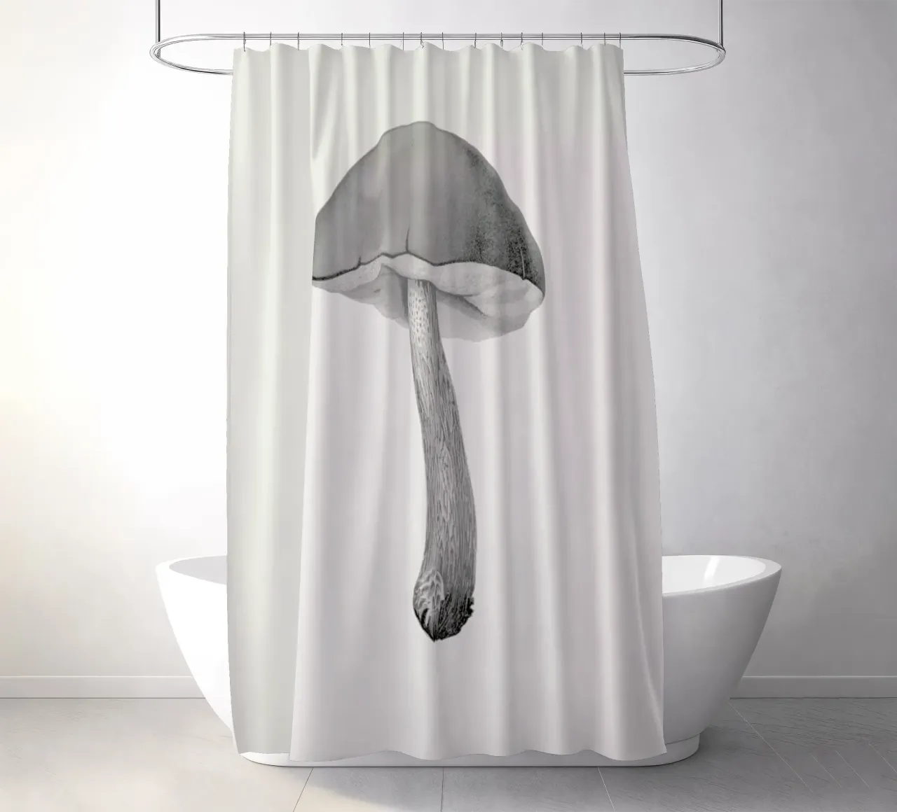 Bolete Mushroom shower curtain by Flora & Fauna