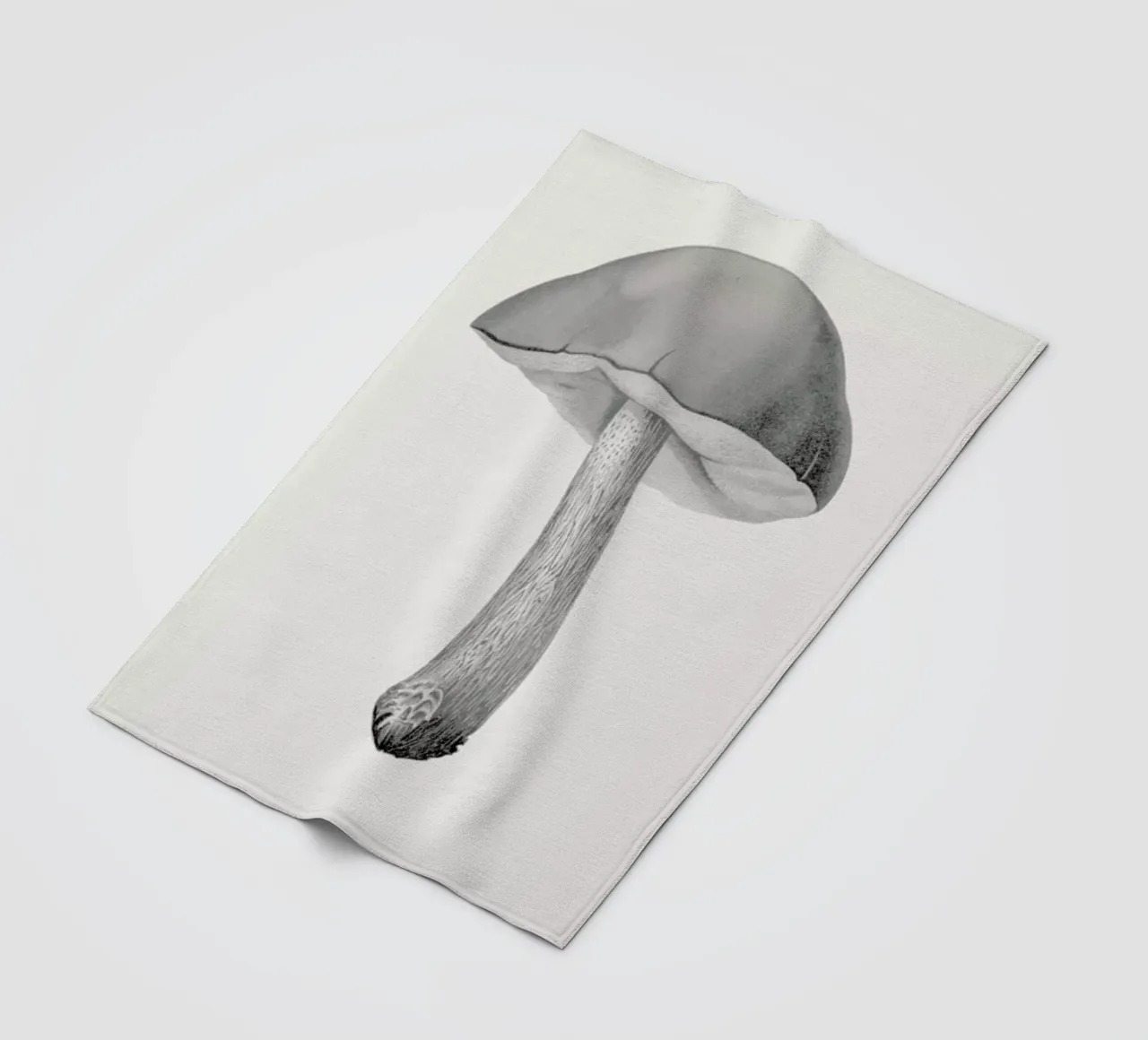 Bolete Mushroom fleece blanket by Flora & Fauna