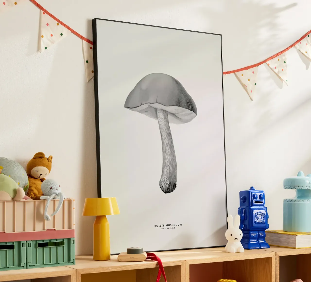 Bolete Mushroom forex plate by Flora & Fauna
