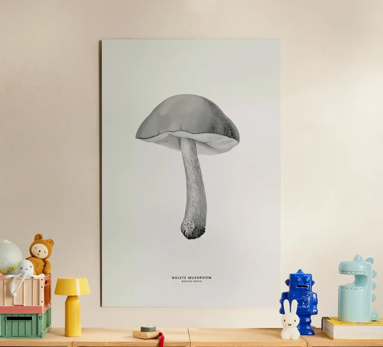 Bolete Mushroom forex plate by Flora & Fauna