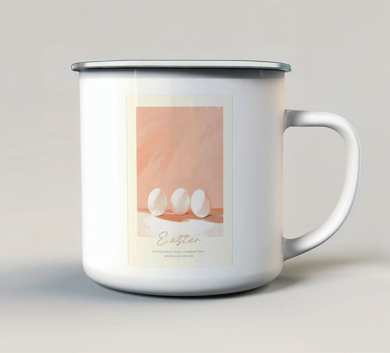 Happy Easter No 15 tazza in smalto da treechild