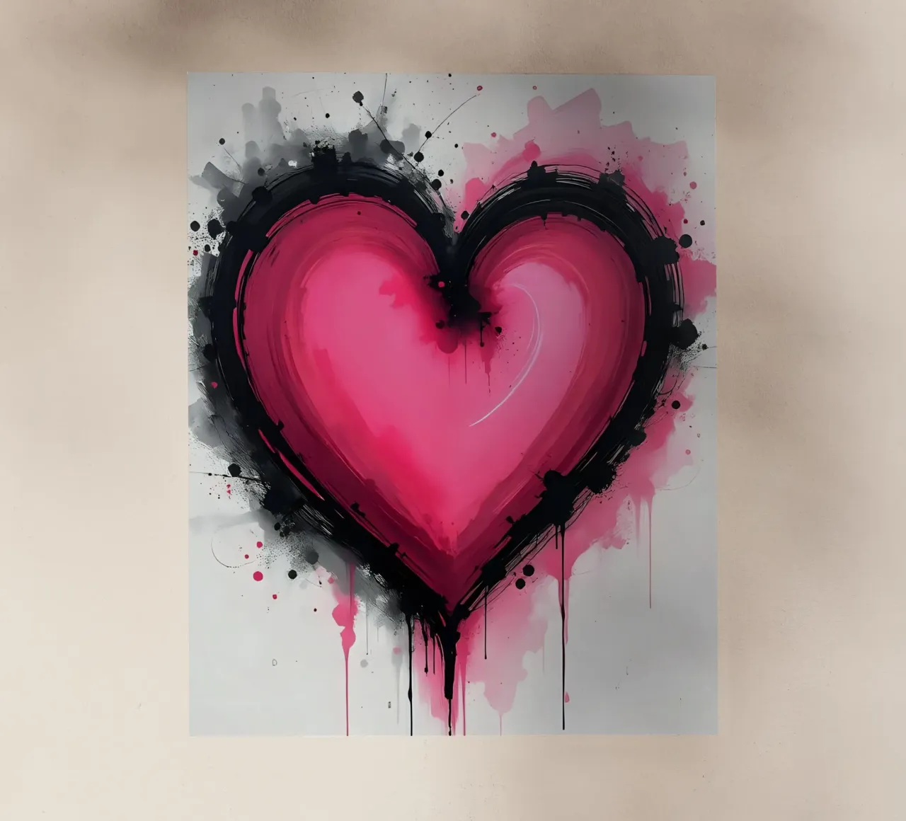 cuore_rosa_nero_3 pellicola backlit da Pink- und LoveArt by LK