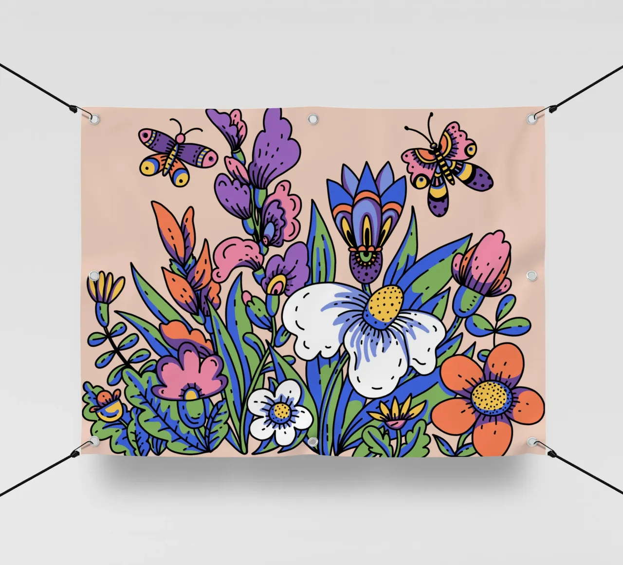 Fiori selvatici telo in pvc da Mohs