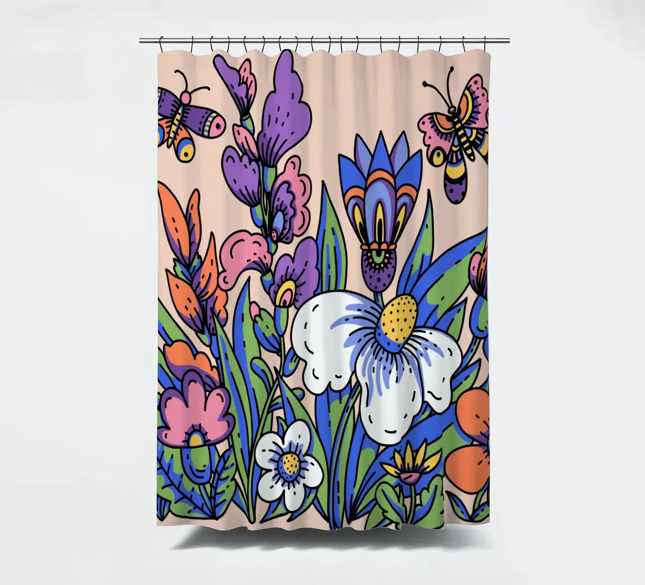 Fiori selvatici tenda da doccia da Mohs