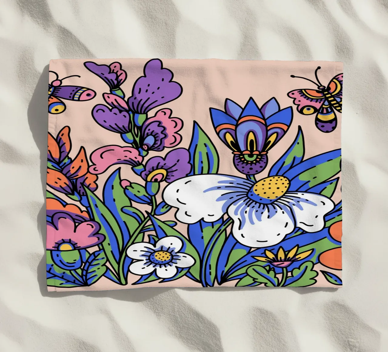 Fiori selvatici telo mare da Mohs