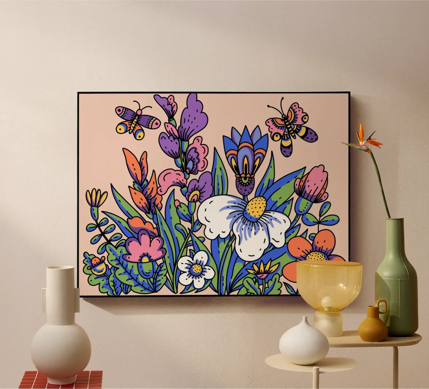 Wildflowers acrylic glass by Mohs