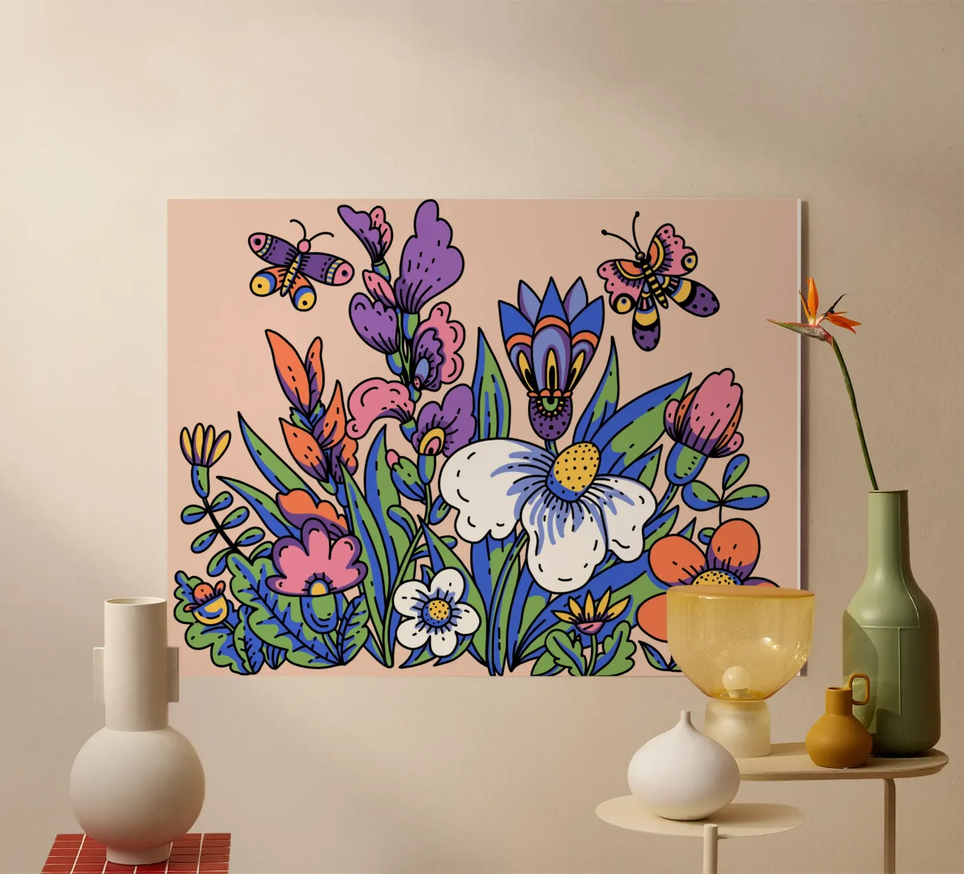 Wildflowers acrylic glass by Mohs