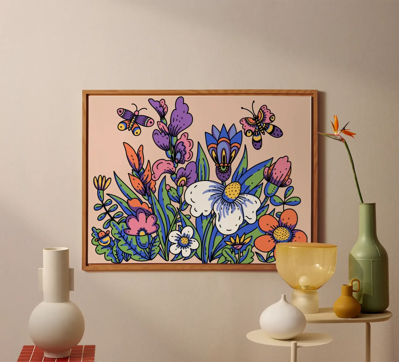 Fiori selvatici alluminio dibond da Mohs