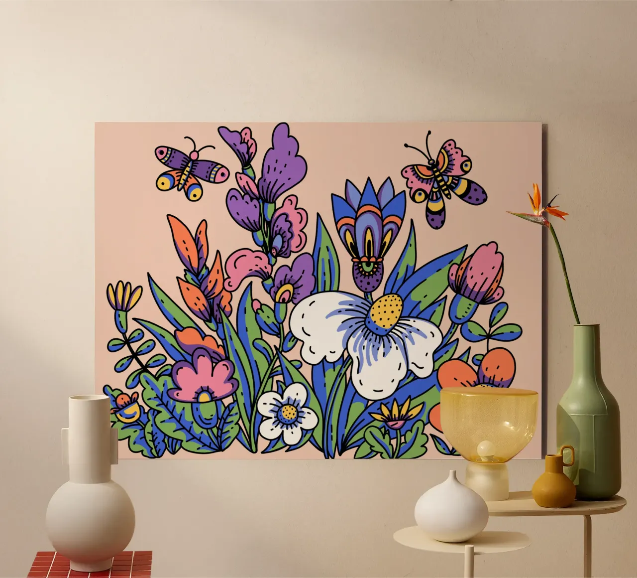 Fiori selvatici alluminio dibond da Mohs