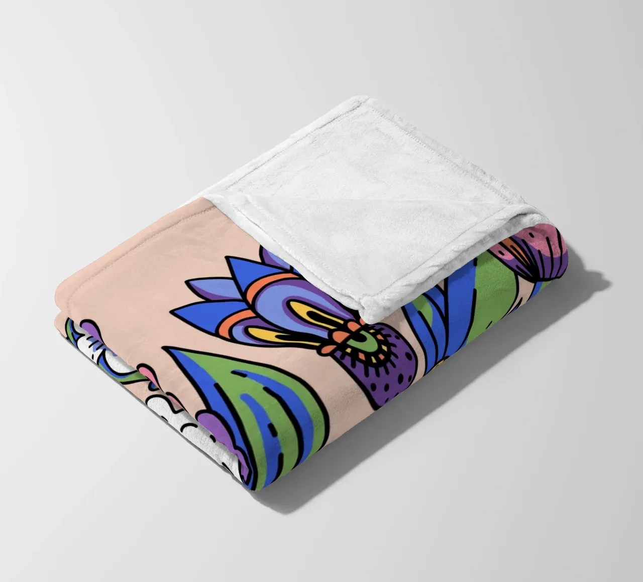 Fiori selvatici coperta in pile da Mohs