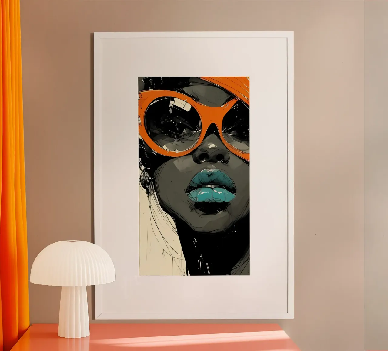 Minimalist Art Poster 631 poster with aluminum frame by ahmiaLodri