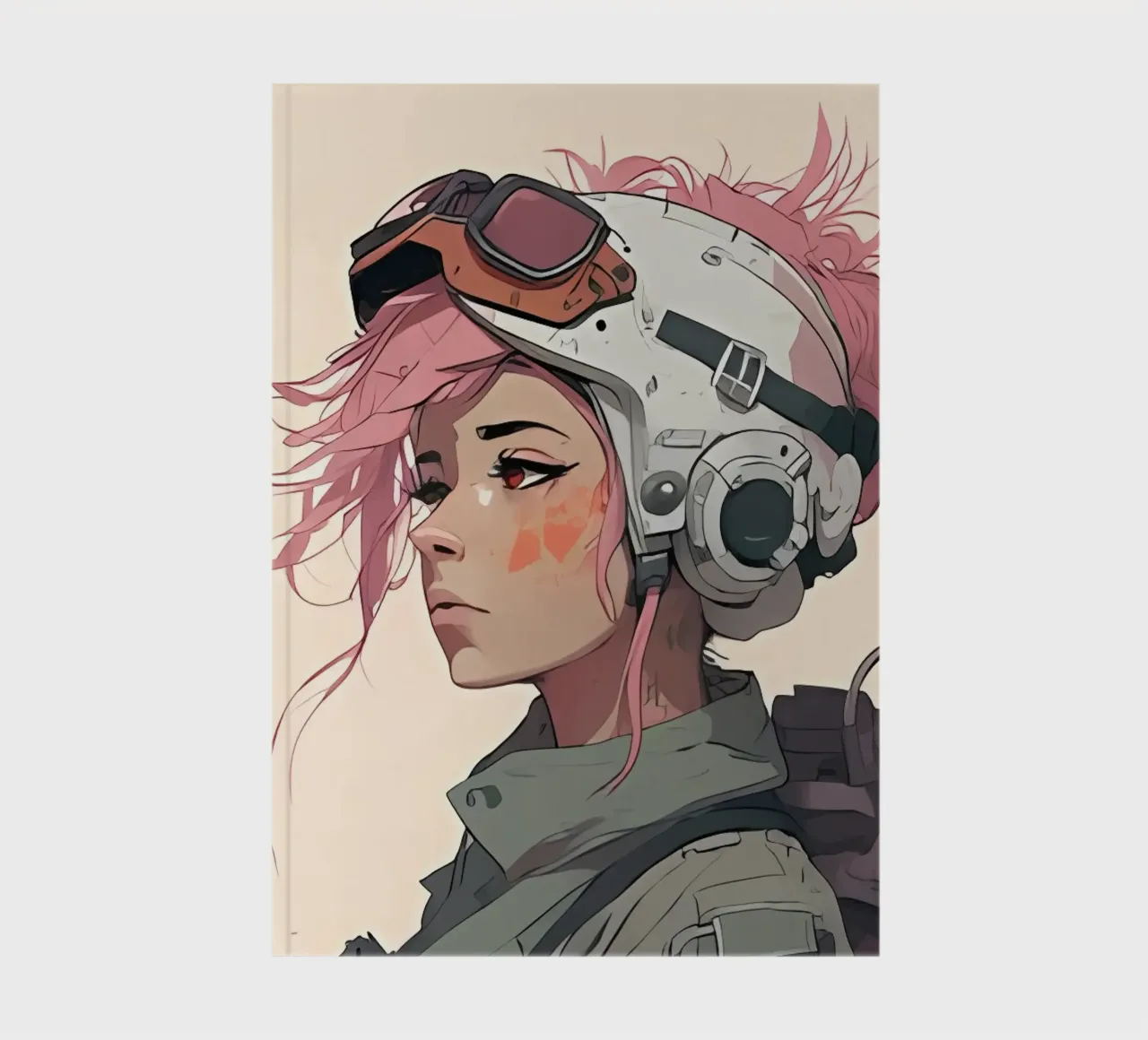 Minimalist Art Poster 632 notebook by ahmiaLodri