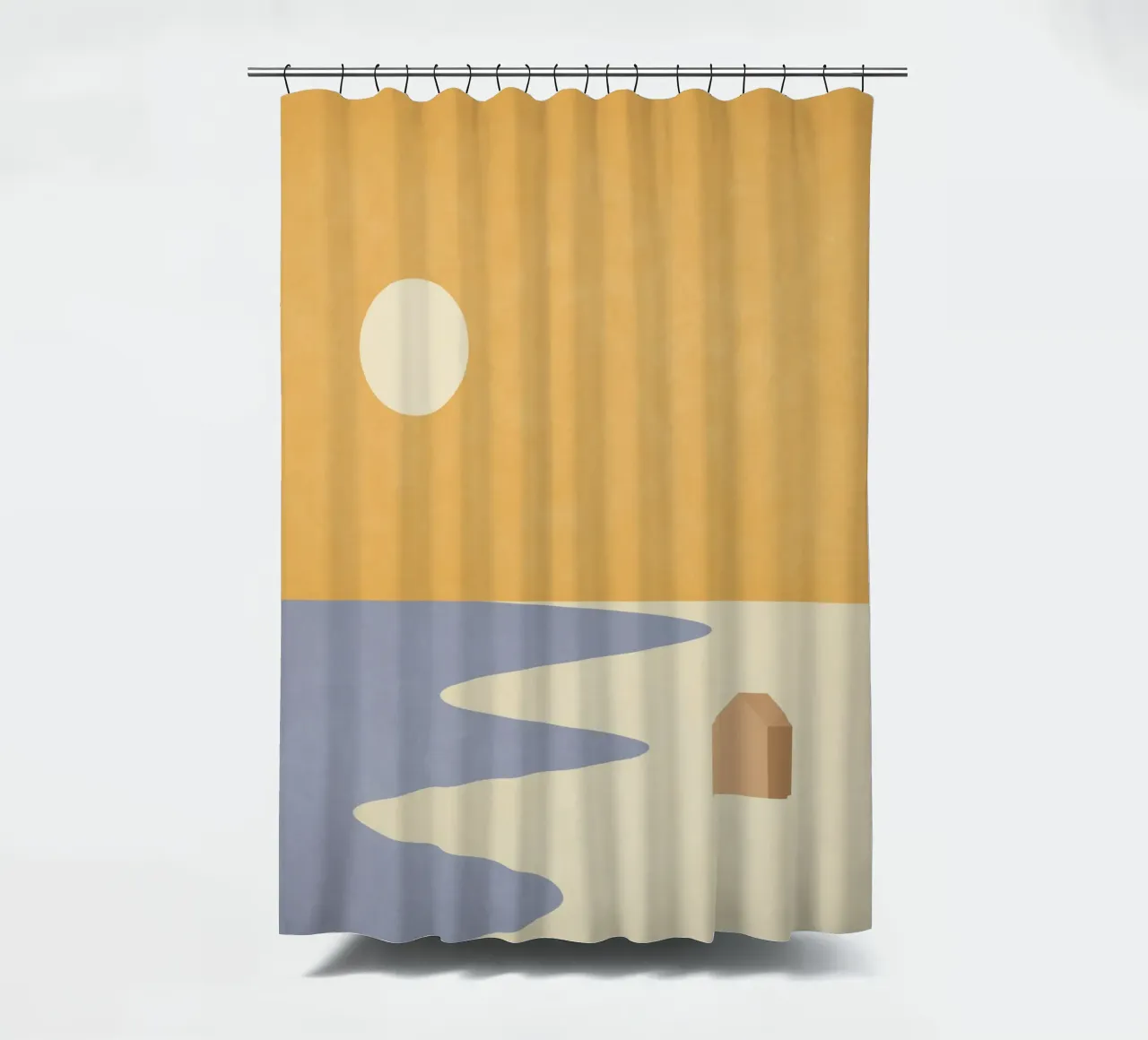 Tiny House #2 shower curtain by Alisa Galitsyna