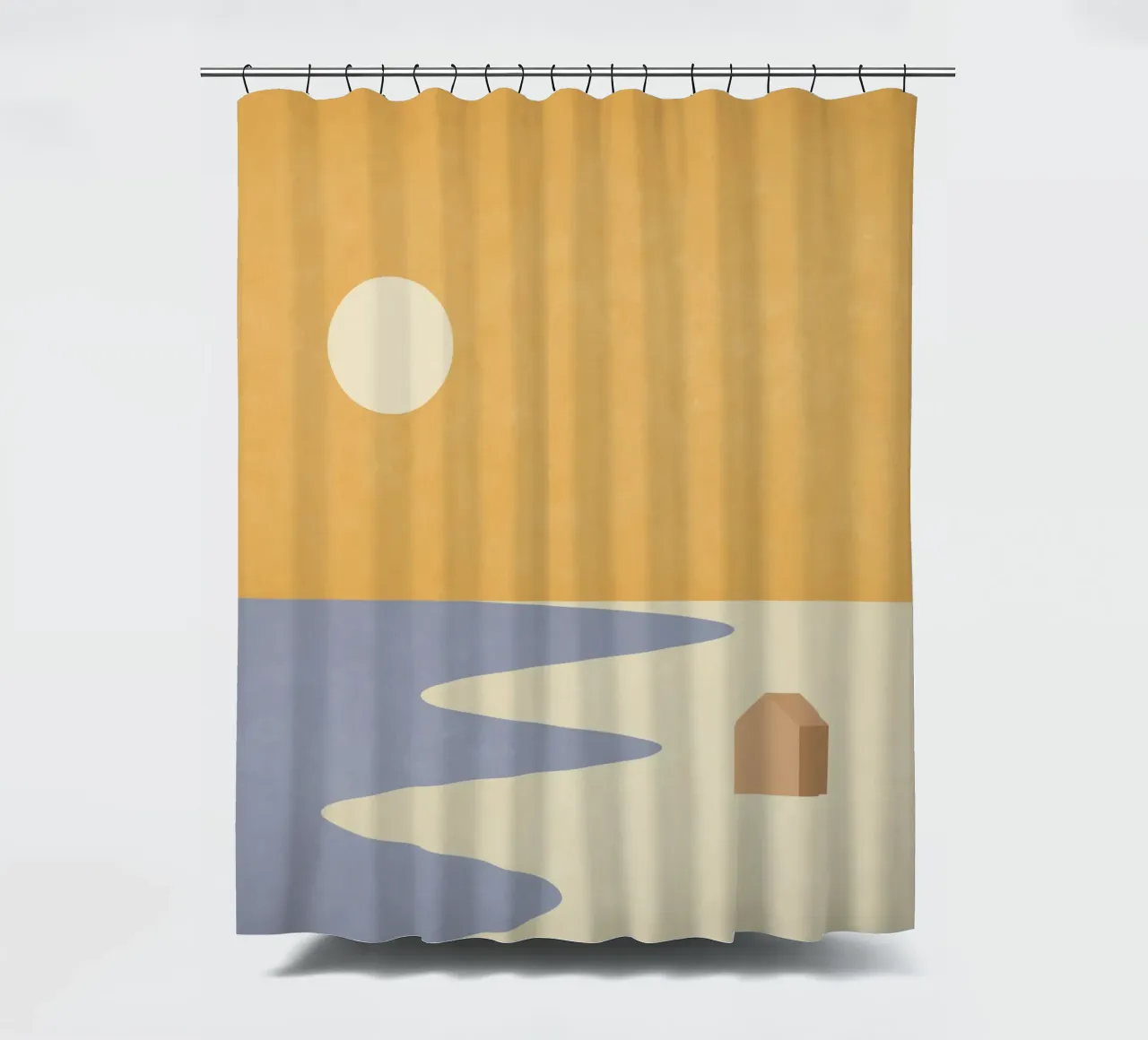 Tiny House #2 shower curtain by Alisa Galitsyna