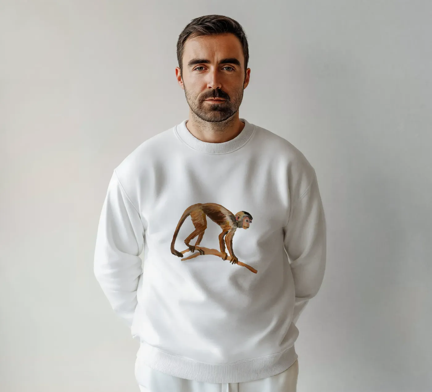 Monkey sweatshirt by Femke Zwaan