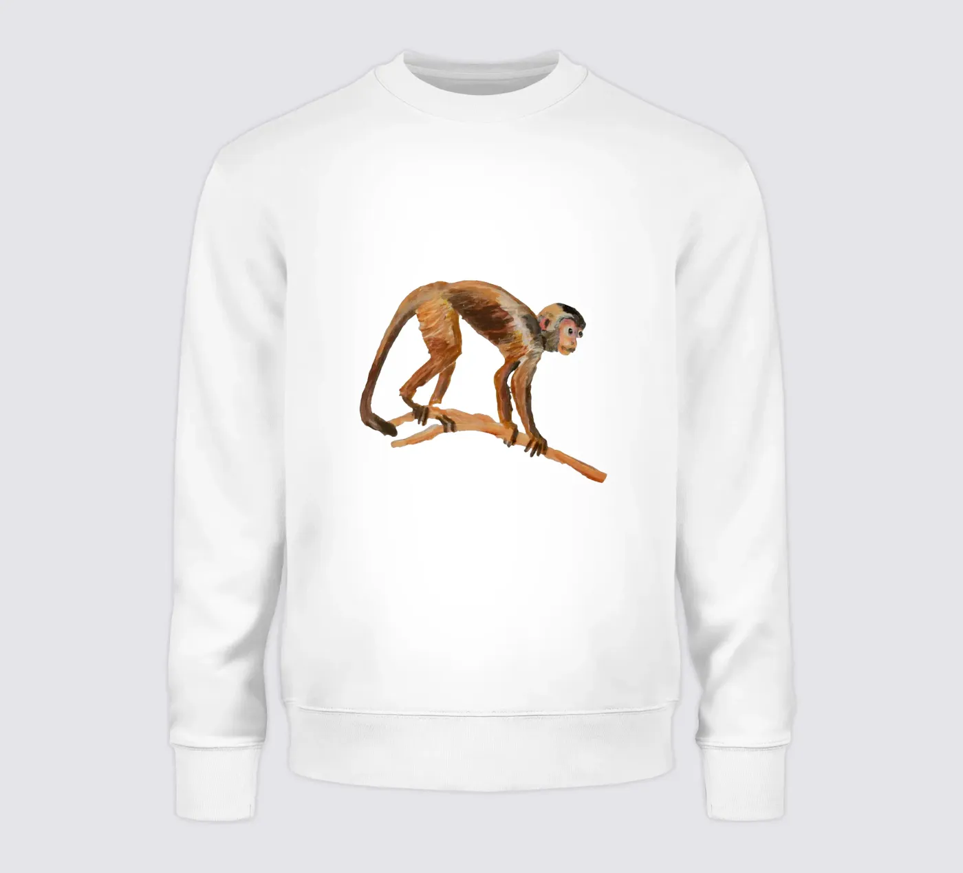 Monkey sweatshirt van Femke Zwaan
