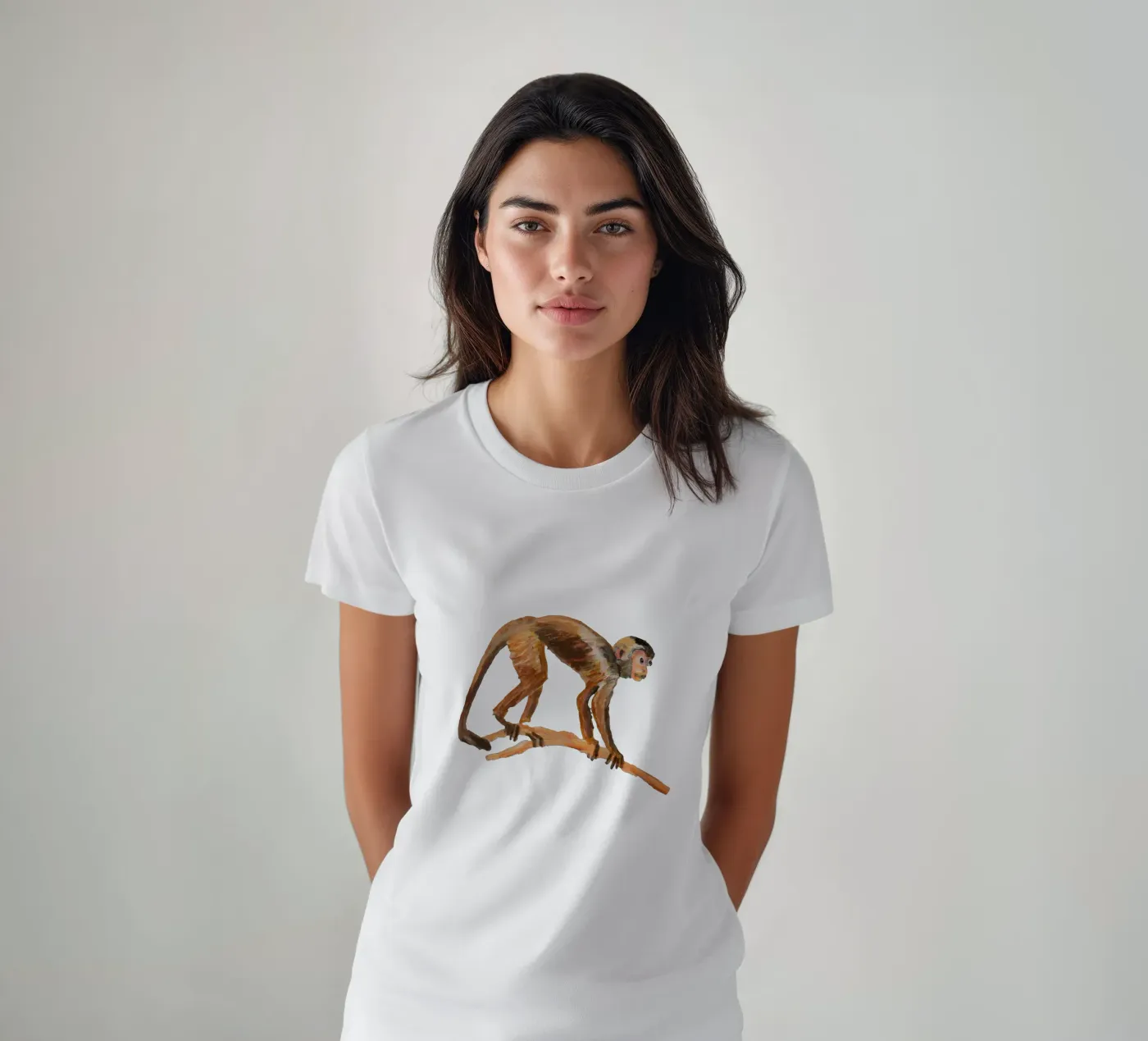 Monkey t-shirt by Femke Zwaan