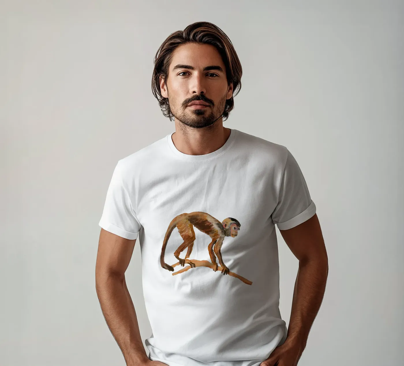 Monkey t-shirt by Femke Zwaan