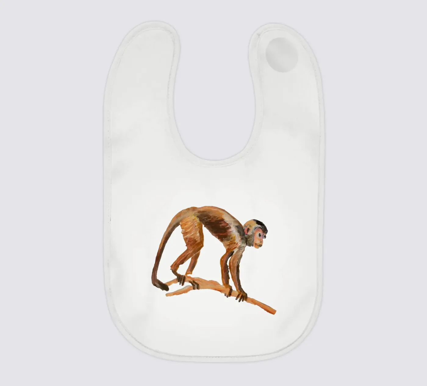Monkey baby slabbetje van Femke Zwaan