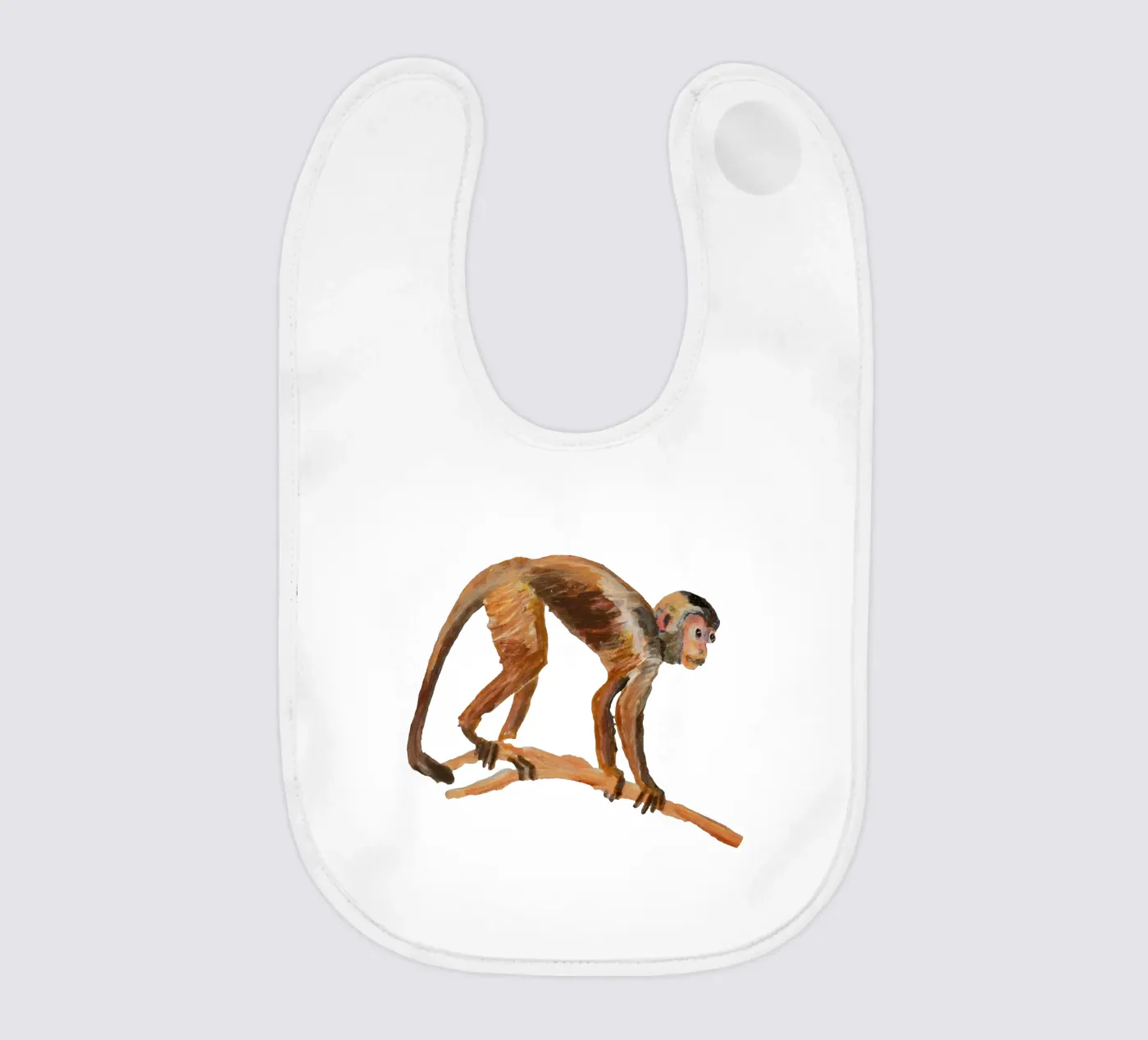 Monkey baby slabbetje van Femke Zwaan