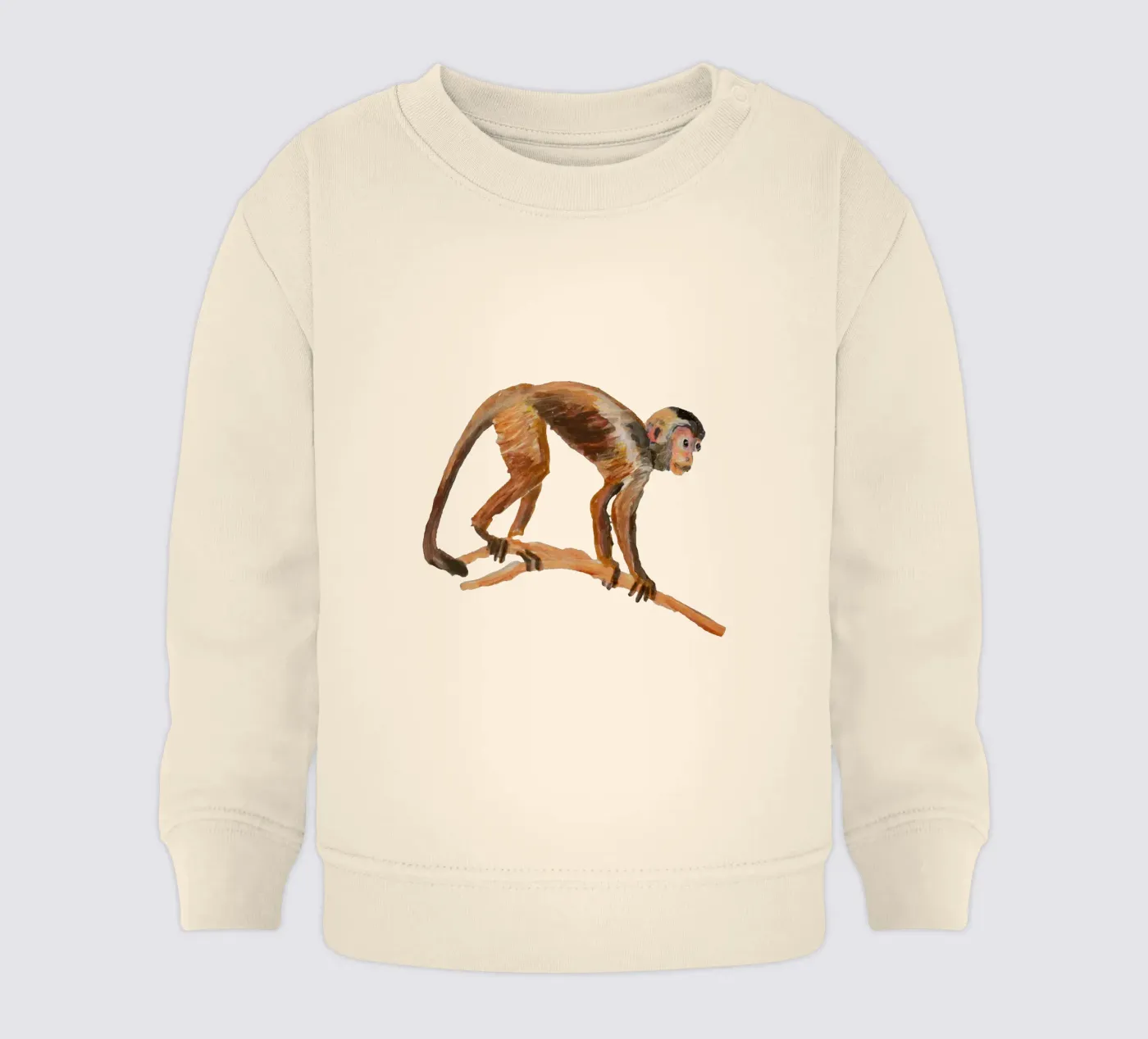 Monkey felpa neonato da Femke Zwaan