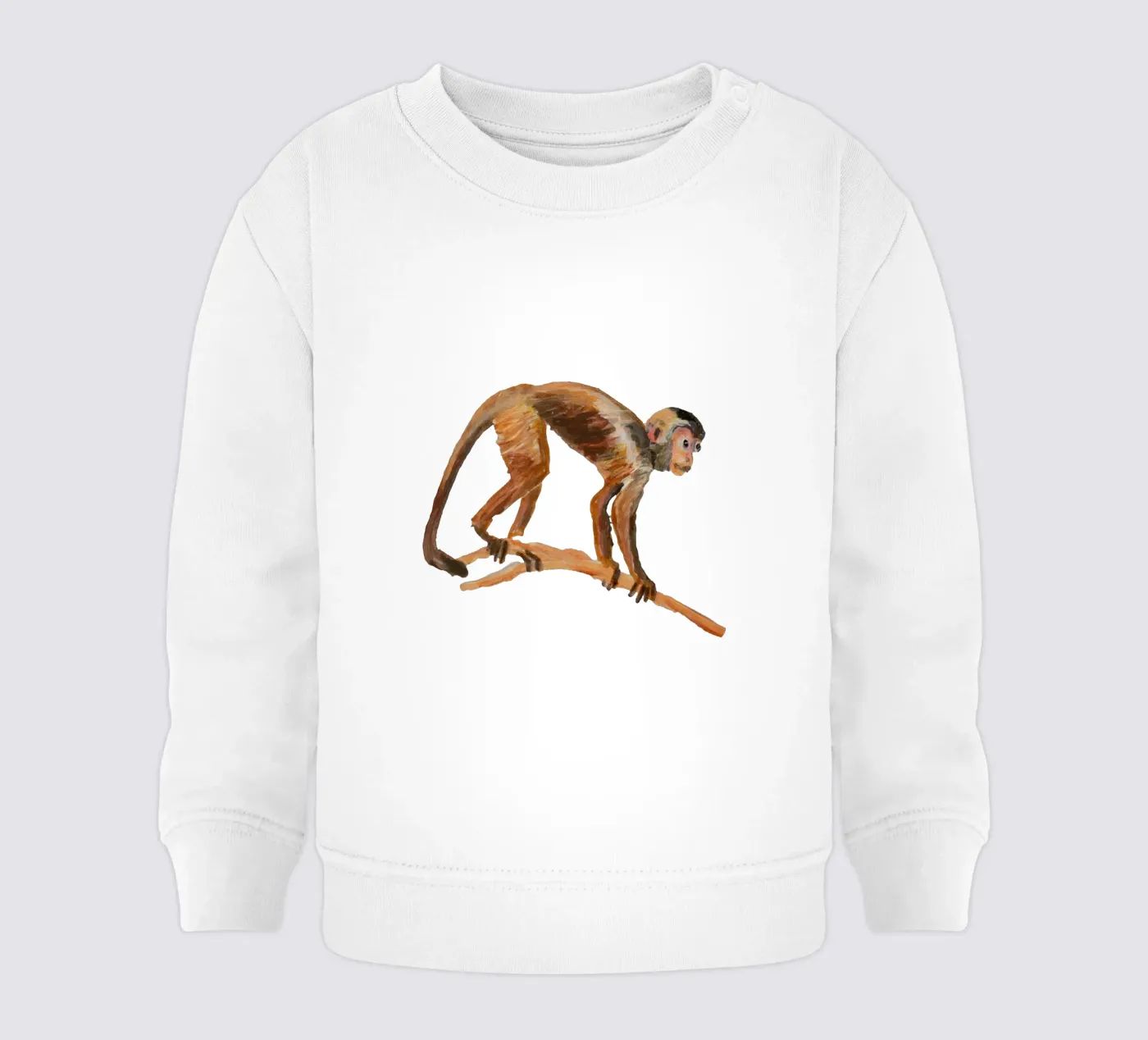 Monkey felpa neonato da Femke Zwaan