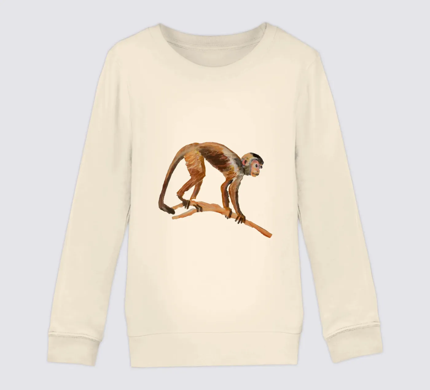 Monkey kinder sweatshirt van Femke Zwaan
