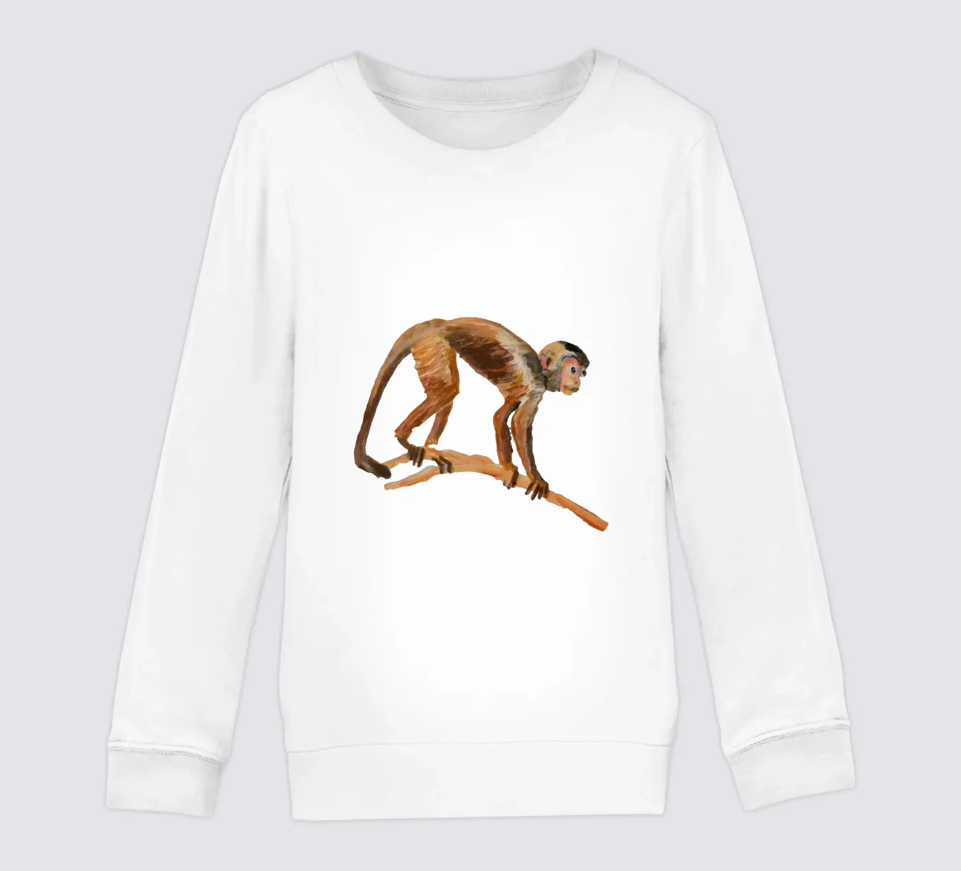 Monkey kinder sweatshirt van Femke Zwaan