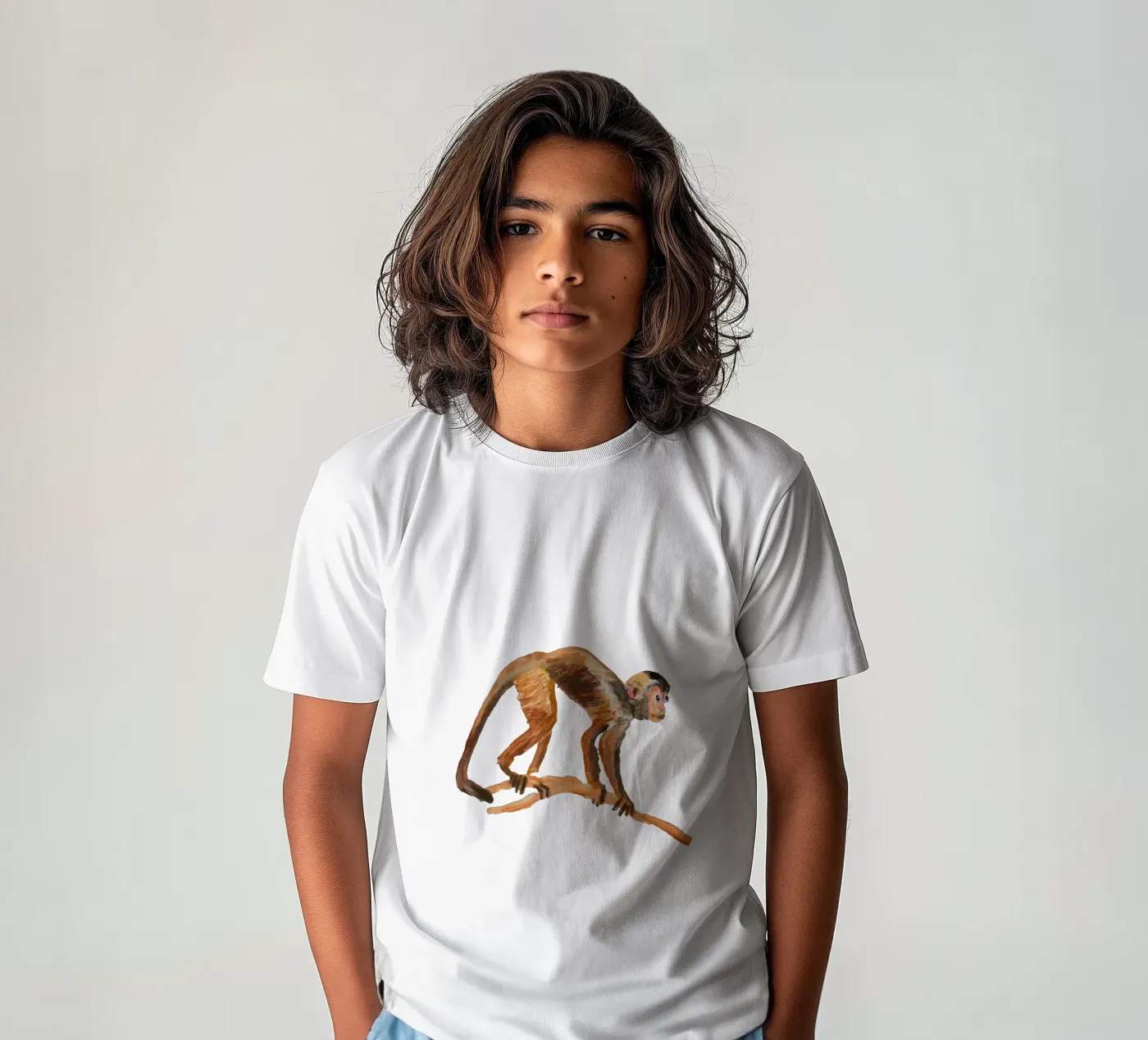 Monkey Kinder T-Shirt von Femke Zwaan
