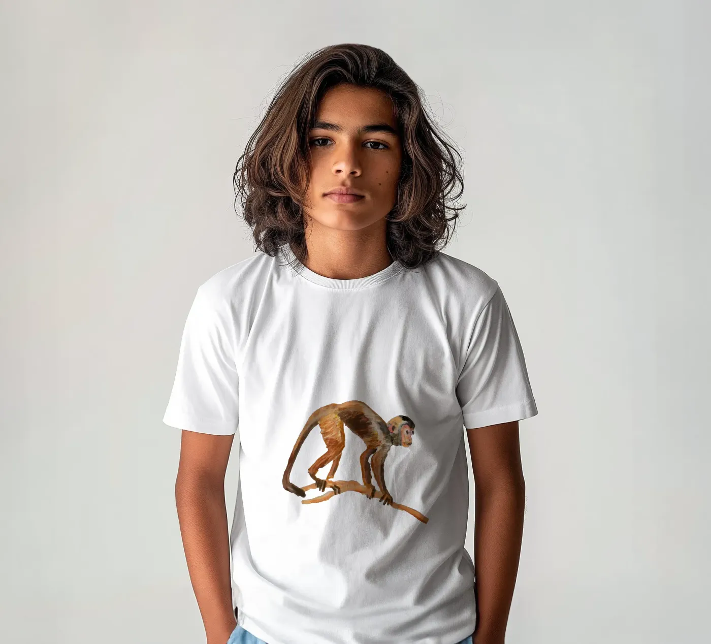Monkey Kinder T-Shirt von Femke Zwaan