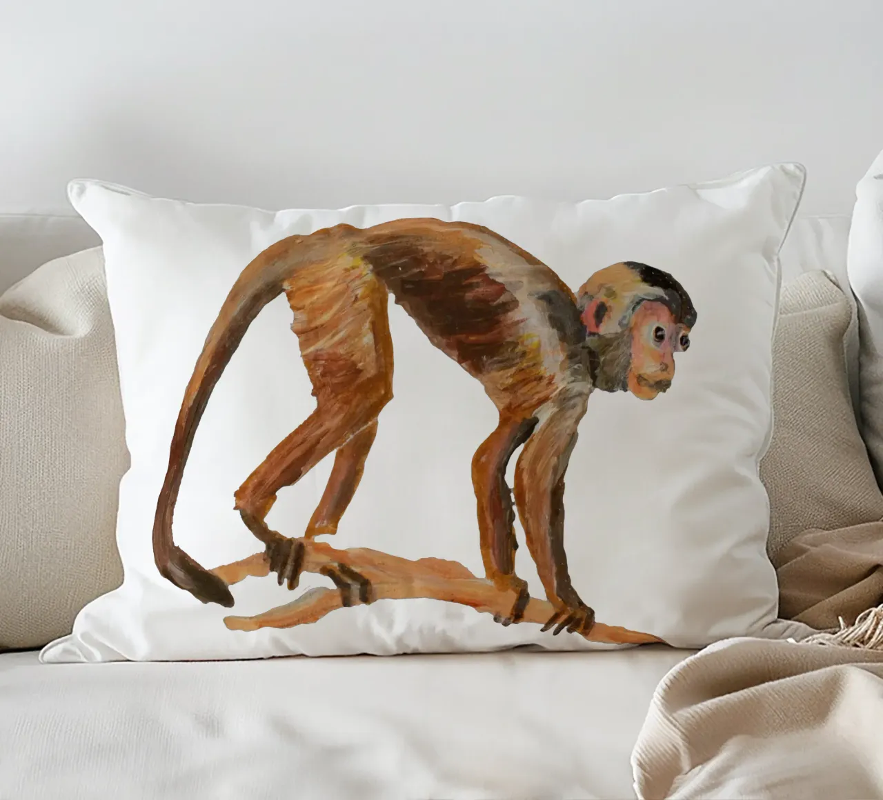 Monkey cuscino da Femke Zwaan