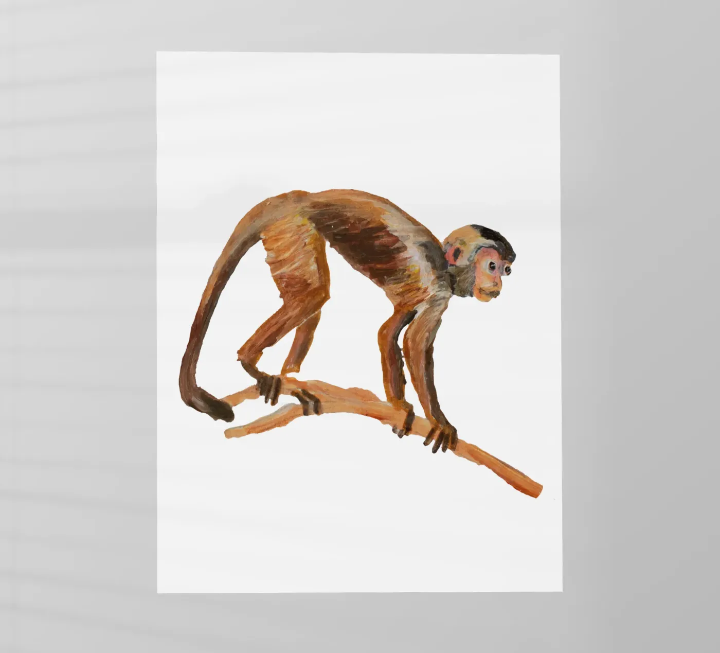 Monkey backlit folie van Femke Zwaan