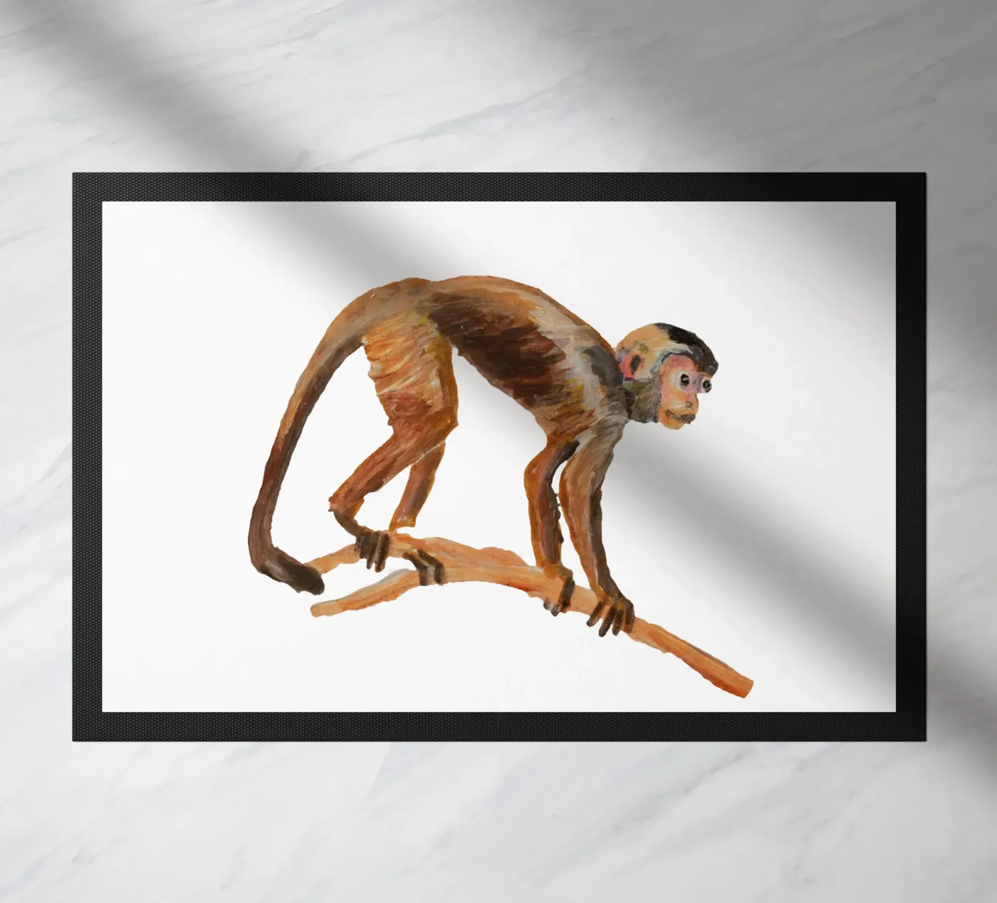 Monkey deurmat van Femke Zwaan