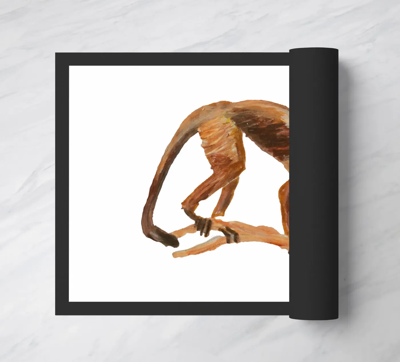 Monkey deurmat van Femke Zwaan