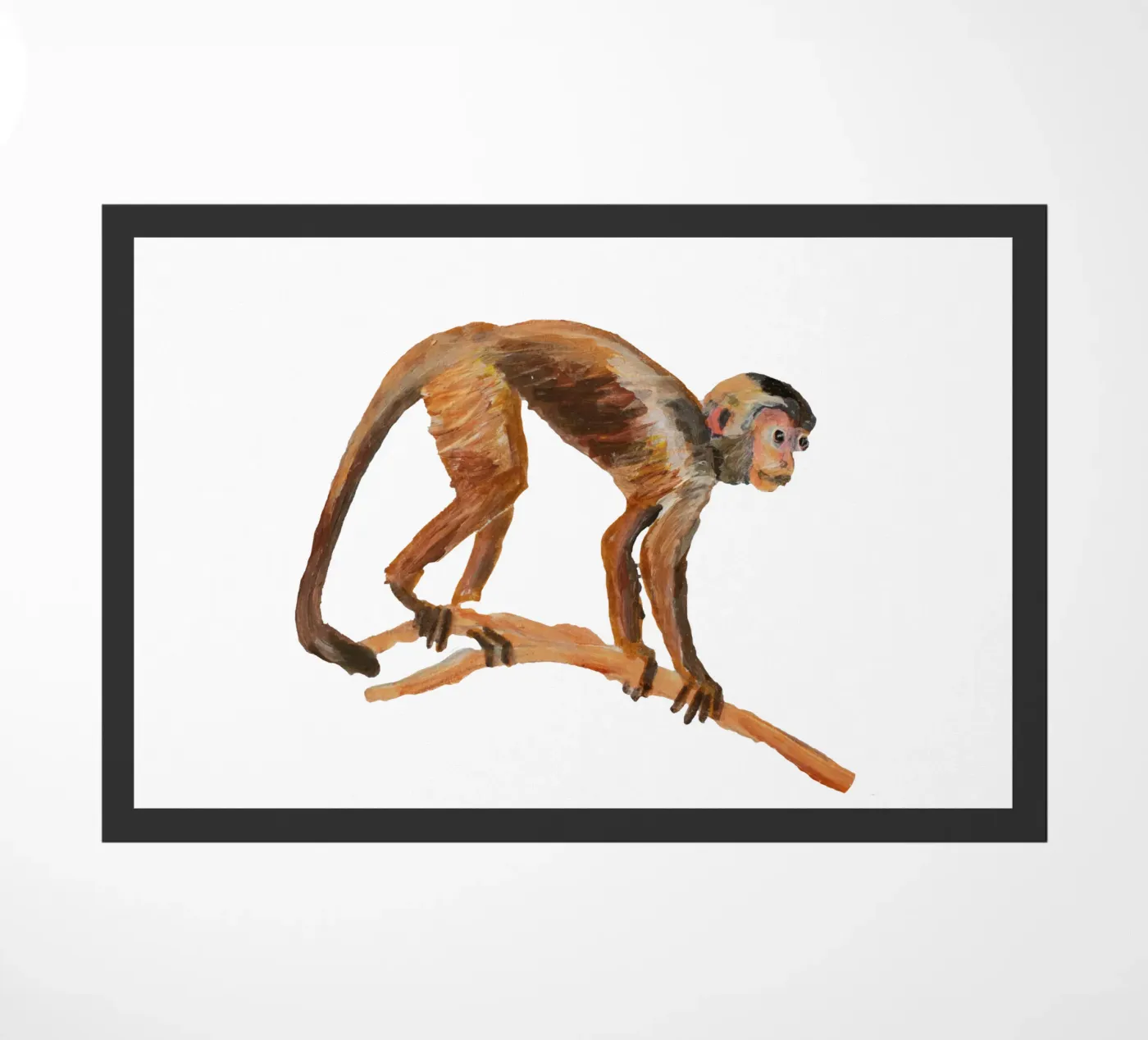 Monkey deurmat van Femke Zwaan