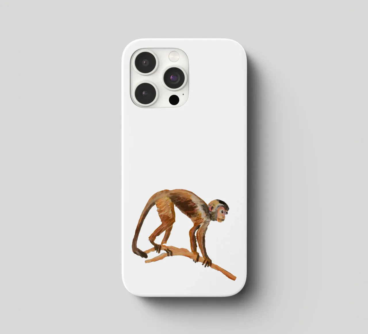 Monkey iphone case by Femke Zwaan