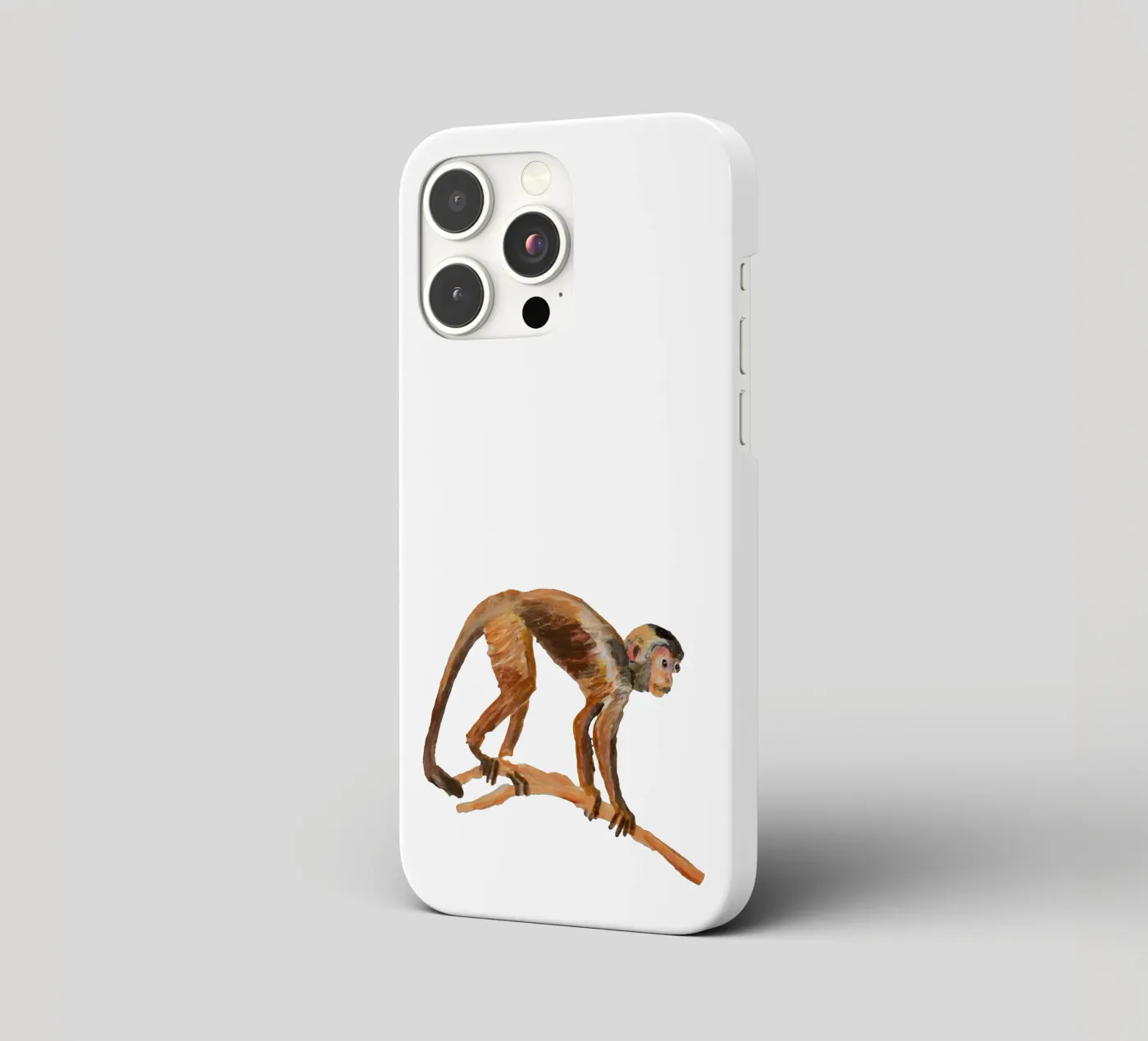 Monkey iphone case by Femke Zwaan