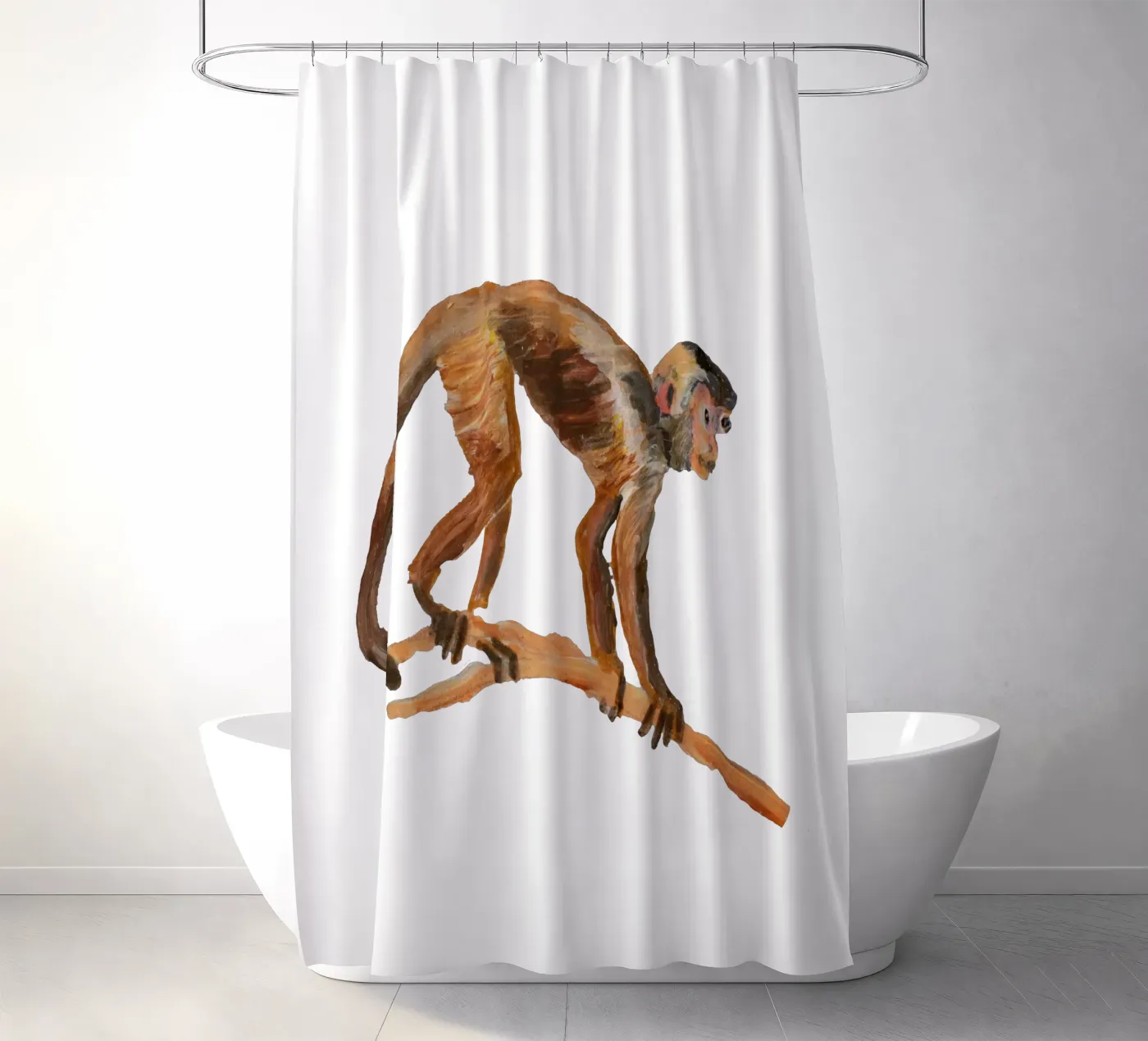 Monkey Duschvorhang von Femke Zwaan