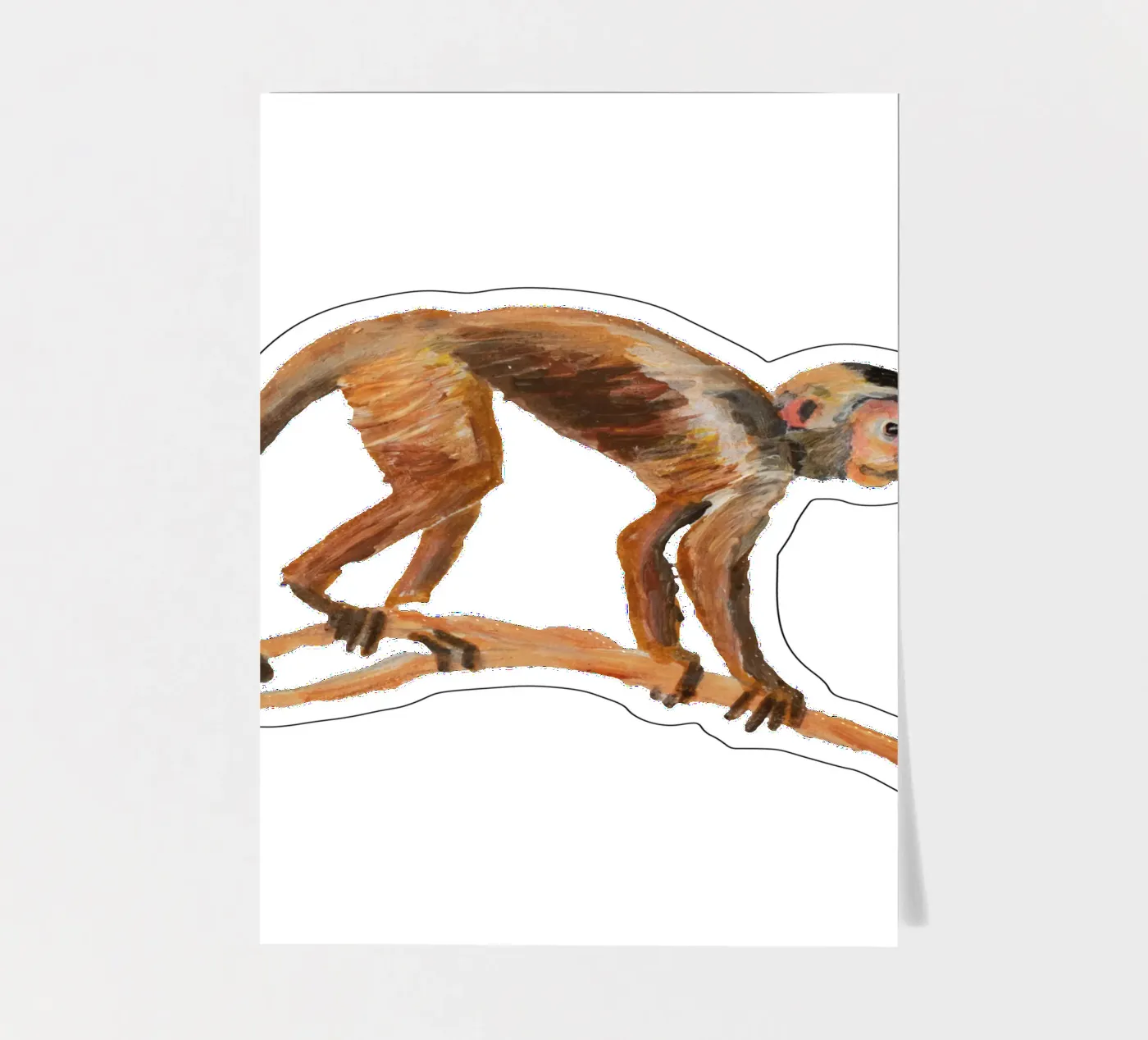 Monkey planche autocollant de Femke Zwaan