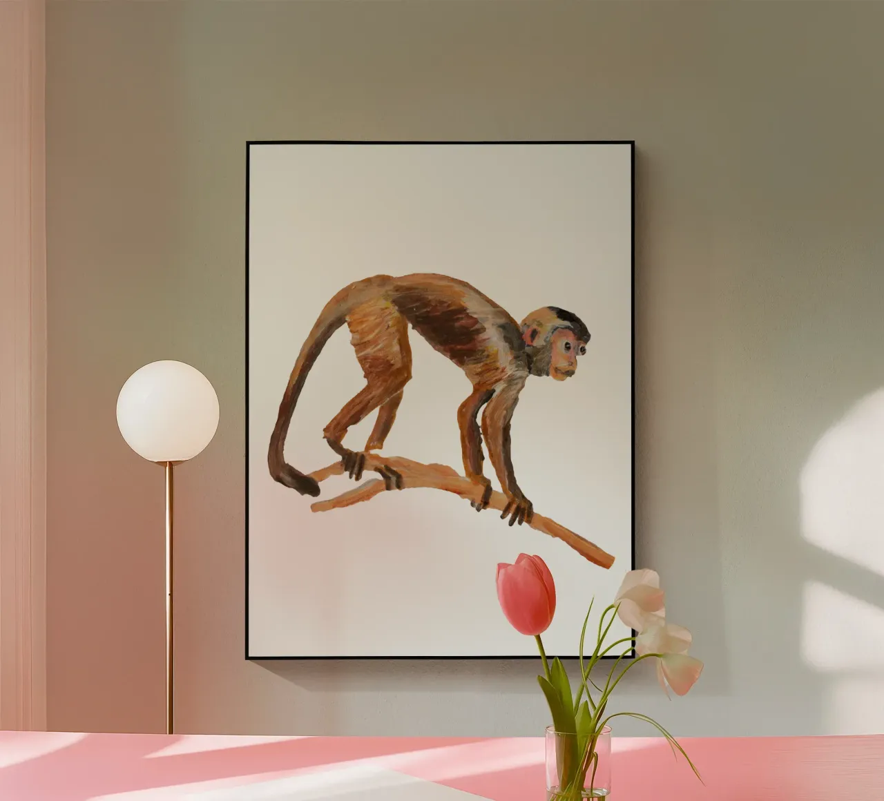 Monkey plexiglas de Femke Zwaan