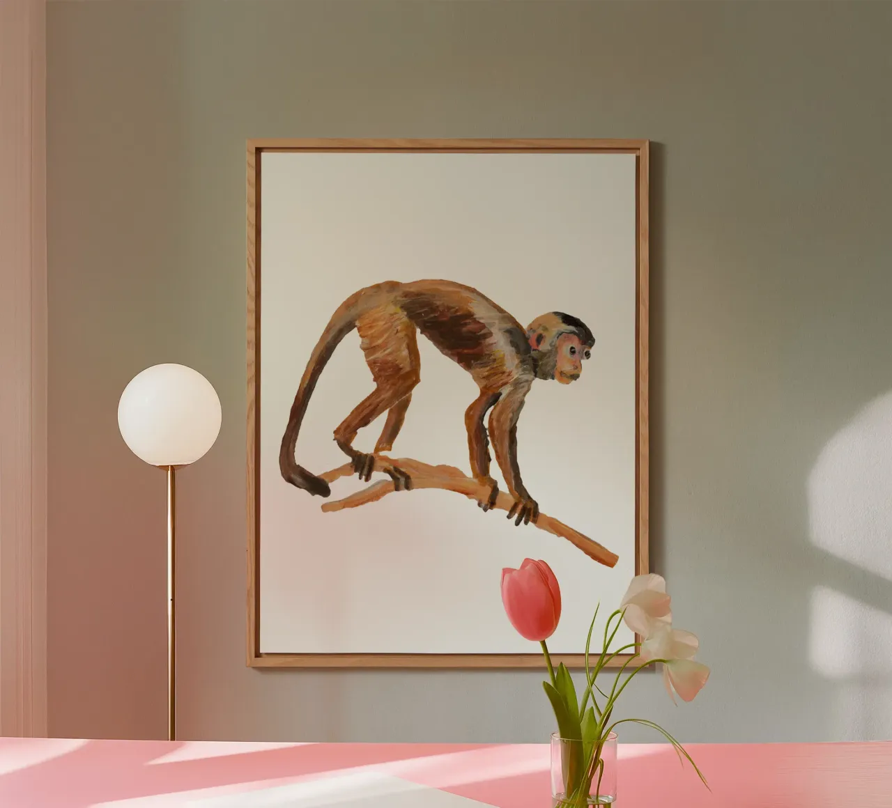 Monkey alluminio dibond da Femke Zwaan