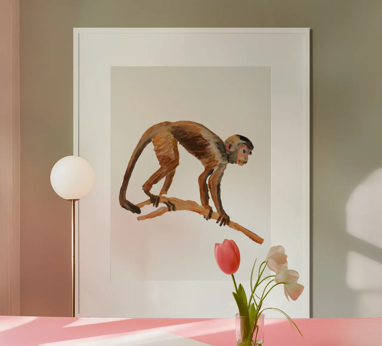 Monkey Poster von Femke Zwaan