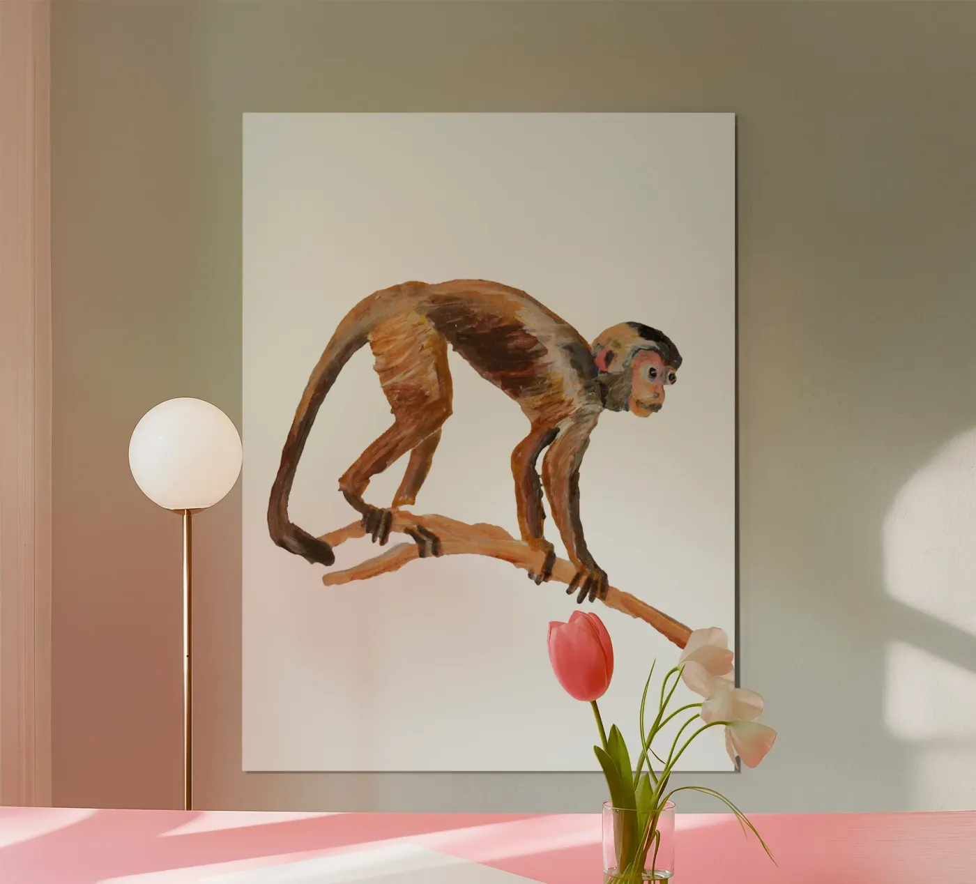 Monkey Poster von Femke Zwaan
